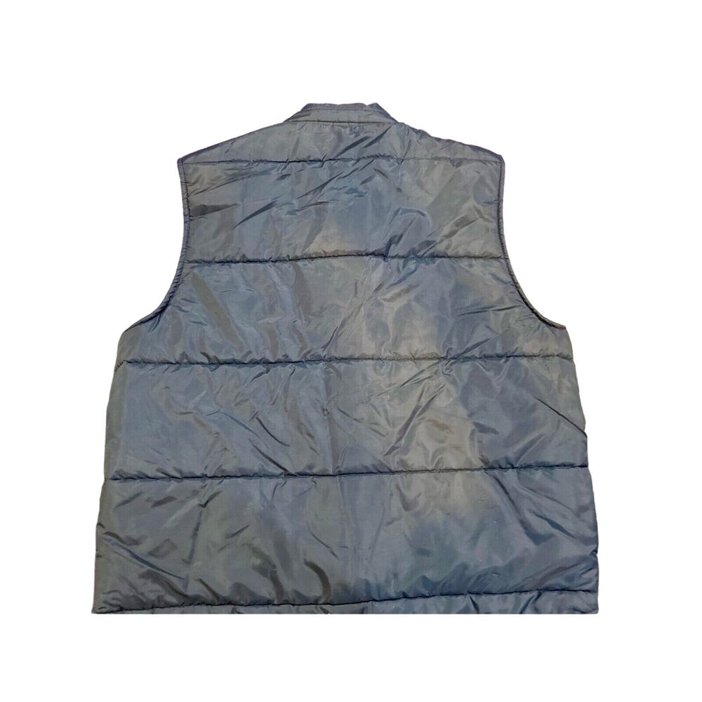 Drake’s Cakes Hilton Active Apparel Puffer Vest XL Snap Down Made In USA Vintage - Picture 6 of 6